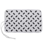 Fly Phot Motif Seamless Black And White Pattern Pen Storage Case (M)