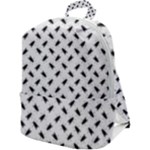 Fly Phot Motif Seamless Black And White Pattern Zip Up Backpack