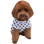 Fly Phot Motif Seamless Black And White Pattern Dog T-Shirt