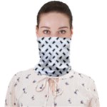 Fly Phot Motif Seamless Black And White Pattern Face Covering Bandana (Adult)