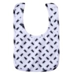 Fly Phot Motif Seamless Black And White Pattern Baby Bib