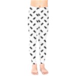 Fly Phot Motif Seamless Black And White Pattern Kids  Classic Winter Leggings