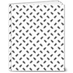 Fly Phot Motif Seamless Black And White Pattern 8  x 10  Softcover Notebook