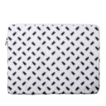 Fly Phot Motif Seamless Black And White Pattern 15  Vertical Laptop Sleeve Case With Pocket