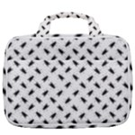 Fly Phot Motif Seamless Black And White Pattern Travel Toiletry Bag With Hanging Hook