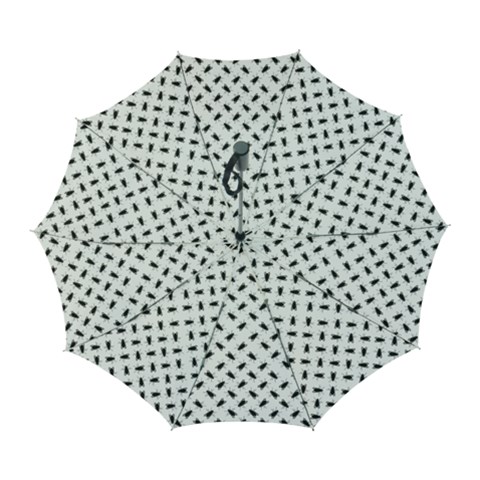 Fly Phot Motif Seamless Black And White Pattern Automatic Folding Umbrella with Case (Large) from ArtsNow.com