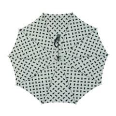 Fly Phot Motif Seamless Black And White Pattern Automatic Folding Umbrella with Case (Large) from ArtsNow.com