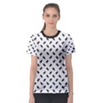 Fly Away in Black & White  Women s Sport Mesh T-Shirt