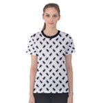 Fly Away in Black & White  Women s Cotton T-Shirt