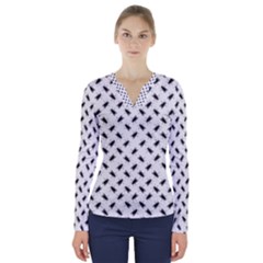 V-Neck Long Sleeve Top 