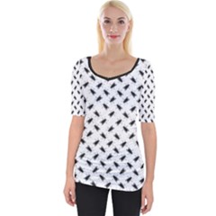 Wide Neckline T-Shirt 