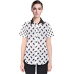 Fly Away in Black & White  Women s Short Sleeve Shirt