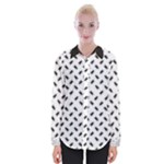 Fly Away in Black & White  Womens Long Sleeve Shirt