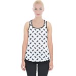 Fly Away in Black & White  Piece Up Tank Top