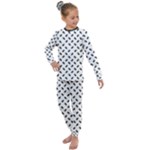 Fly Away in Black & White  Kids  Long Sleeve Set 