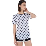 Fly Away in Black & White  Perpetual Short Sleeve T-Shirt