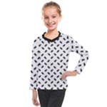 Fly Away in Black & White  Kids  Long Mesh T-Shirt