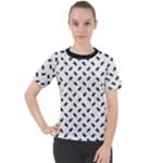 Fly Away in Black & White  Women s Sport Raglan T-Shirt