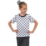 Fly Away in Black & White  Kids  Mesh Piece T-Shirt