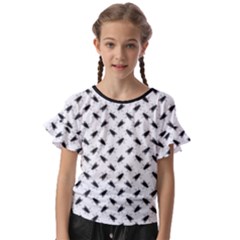 Kids  Cut Out Flutter Sleeves 