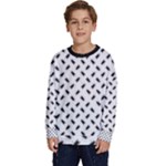 Fly Away in Black & White  Kids  Crewneck Sweatshirt