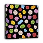 Ecstasy pills pattern Mini Canvas 8  x 8  (Stretched)