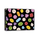 Ecstasy pills pattern Mini Canvas 7  x 5  (Stretched)