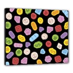 Ecstasy pills pattern Canvas 24  x 20  (Stretched)