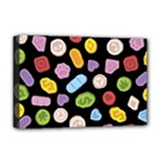 Ecstasy pills pattern Deluxe Canvas 18  x 12  (Stretched)