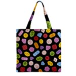 Ecstasy pills pattern Zipper Grocery Tote Bag