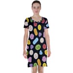 Ecstasy pills pattern Short Sleeve Nightdress