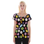 Ecstasy pills pattern Cap Sleeve Top