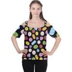 Ecstasy pills pattern Cutout Shoulder T-Shirt