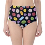 Ecstasy pills pattern Classic High-Waist Bikini Bottoms