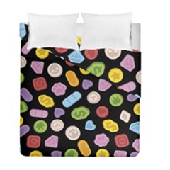 Ecstasy pills pattern Duvet Cover Double Side (Full/ Double Size) from ArtsNow.com