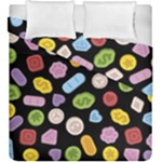 Ecstasy pills pattern Duvet Cover Double Side (King Size)