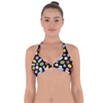 Ecstasy pills pattern Halter Neck Bikini Top