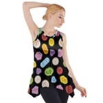 Ecstasy pills pattern Side Drop Tank Tunic