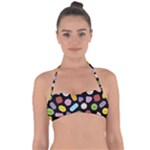 Ecstasy pills pattern Tie Back Bikini Top