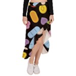 Ecstasy pills pattern Asymmetrical Ruffle Hem Skirt 