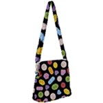 Ecstasy pills pattern Zipper Messenger Bag