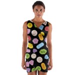 Ecstasy pills pattern Wrap Front Bodycon Dress