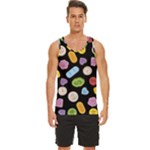 Ecstasy pills pattern Men s Wide Collar Tank Top