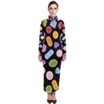 Ecstasy pills pattern Turtleneck Maxi Dress