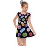 Ecstasy pills pattern Kids  Cap Sleeve Dress