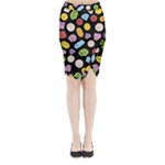 Ecstasy pills pattern Midi Wrap Pencil Skirt