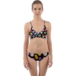 Ecstasy pills pattern Wrap Around Bikini Set