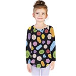 Ecstasy pills pattern Kids  Long Sleeve T-Shirt