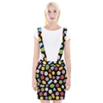 Ecstasy pills pattern Braces Suspender Skirt