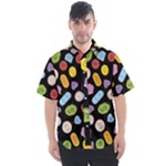 Ecstasy pills pattern Men s Short Sleeve Shirt